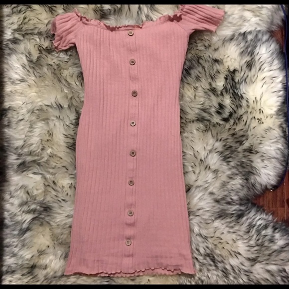 Rue21 pink ribbed strapless bodycon dress - Picture 3 of 5